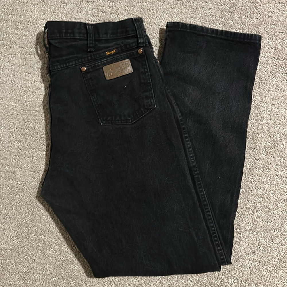 Wrangler black jeans 36•34